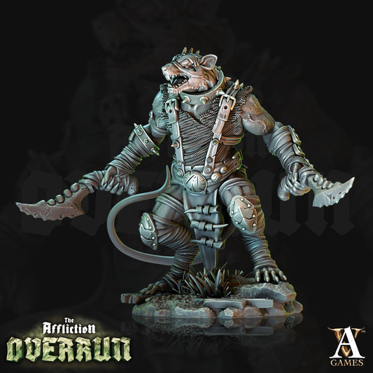 3D Printed Archvillain Games Affliction Overrun - Rat Reavers 28mm 32mm D&D - 3D Printing Boss