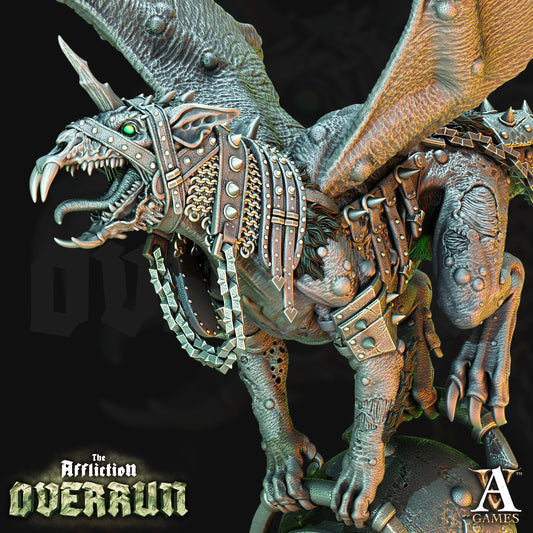 3D Printed Archvillain Games Affliction Overrun - Snut Rat Dragon 28mm 32mm D&D - 3D Printing Boss