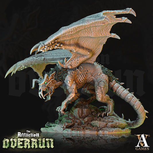 3D Printed Archvillain Games Affliction Overrun - Srelk Rat Dragon 28mm 32mm D&D - 3D Printing Boss
