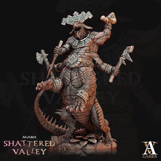 3D Printed Archvillain Games Agama Shattered Valley - Agama Telcoans 28mm 32mm D&D - 3D Printing Boss