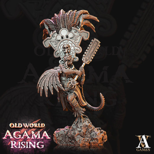 3D Printed Archvillain Games Agama Sundancers Old World Agama Rising 28 32mm D&D - 3D Printing Boss
