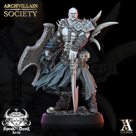 3D Printed Archvillain Games Alaric Voidblade Archvillain Society Vol. XXV 28 32mm D&D - 3D Printing Boss