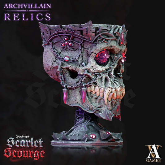 3D Printed Archvillain Games Archvillain Relics - Vampire Elder Skull 28mm 32mm D&D - 3D Printing Boss