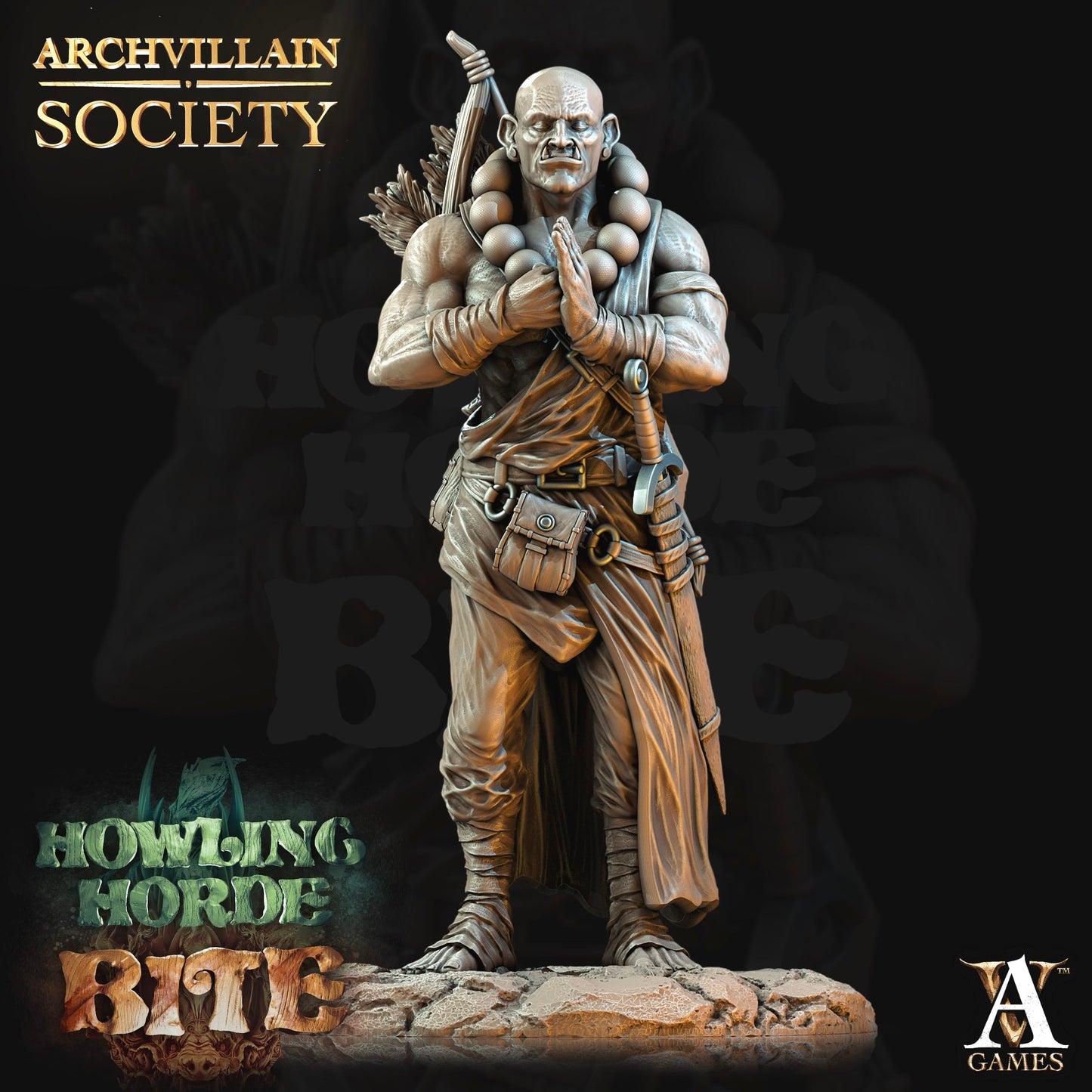 3D Printed Archvillain Games Archvillain Society Vol. V - Ozil Cusali 28mm 32mm D&D - 3D Printing Boss