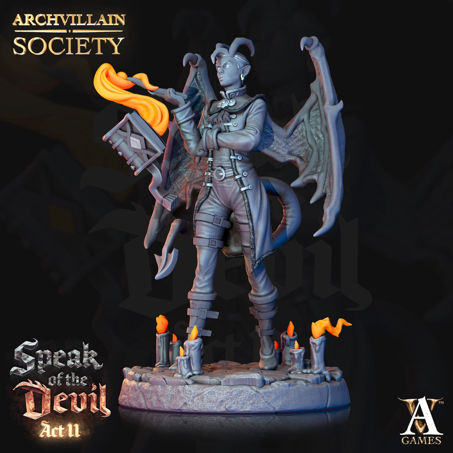 3D Printed Archvillain Games Archvillain Society Vol XIII Jillian Redsoul - Spiritbinder 28mm 32mm D&D - 3D Printing Boss
