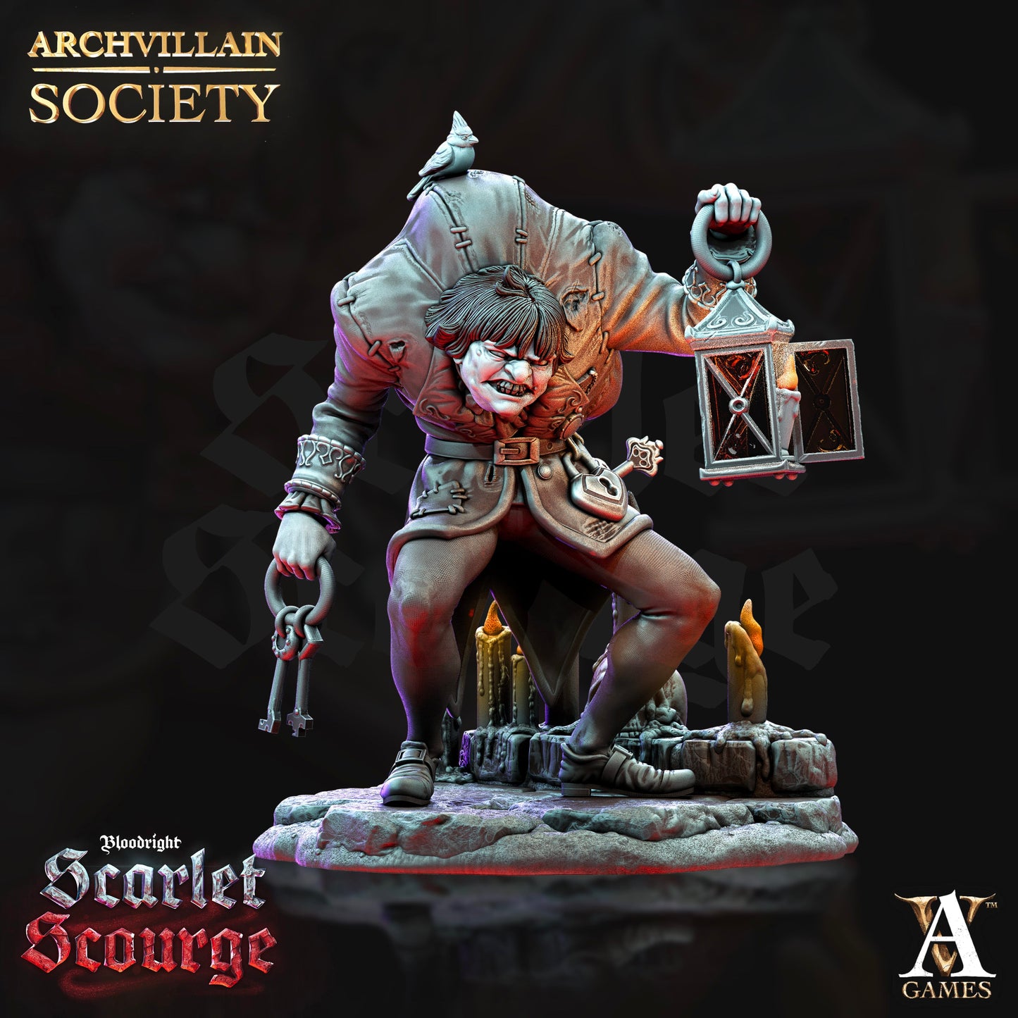 3D Printed Archvillain Games Archvillain Society Vol XVI Boris Hangar - Deformed Butler 28mm 32mm D&D - 3D Printing Boss