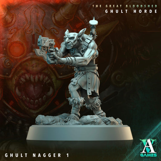 3D Printed Archvillain Games Archvillain Society Vol. XXXIV The Great Bloodshed - Ghult Horde Ghult Nagger 28 32mm D&D - 3D Printing Boss