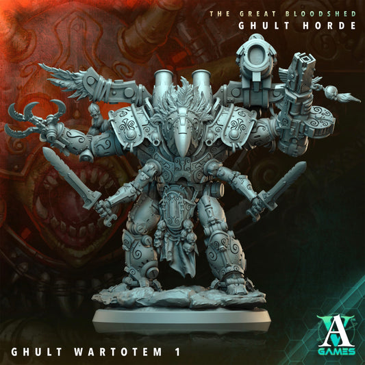 3D Printed Archvillain Games Archvillain Society Vol. XXXIV The Great Bloodshed - Ghult Horde Ghult Wartotem 28 32mm D&D - 3D Printing Boss