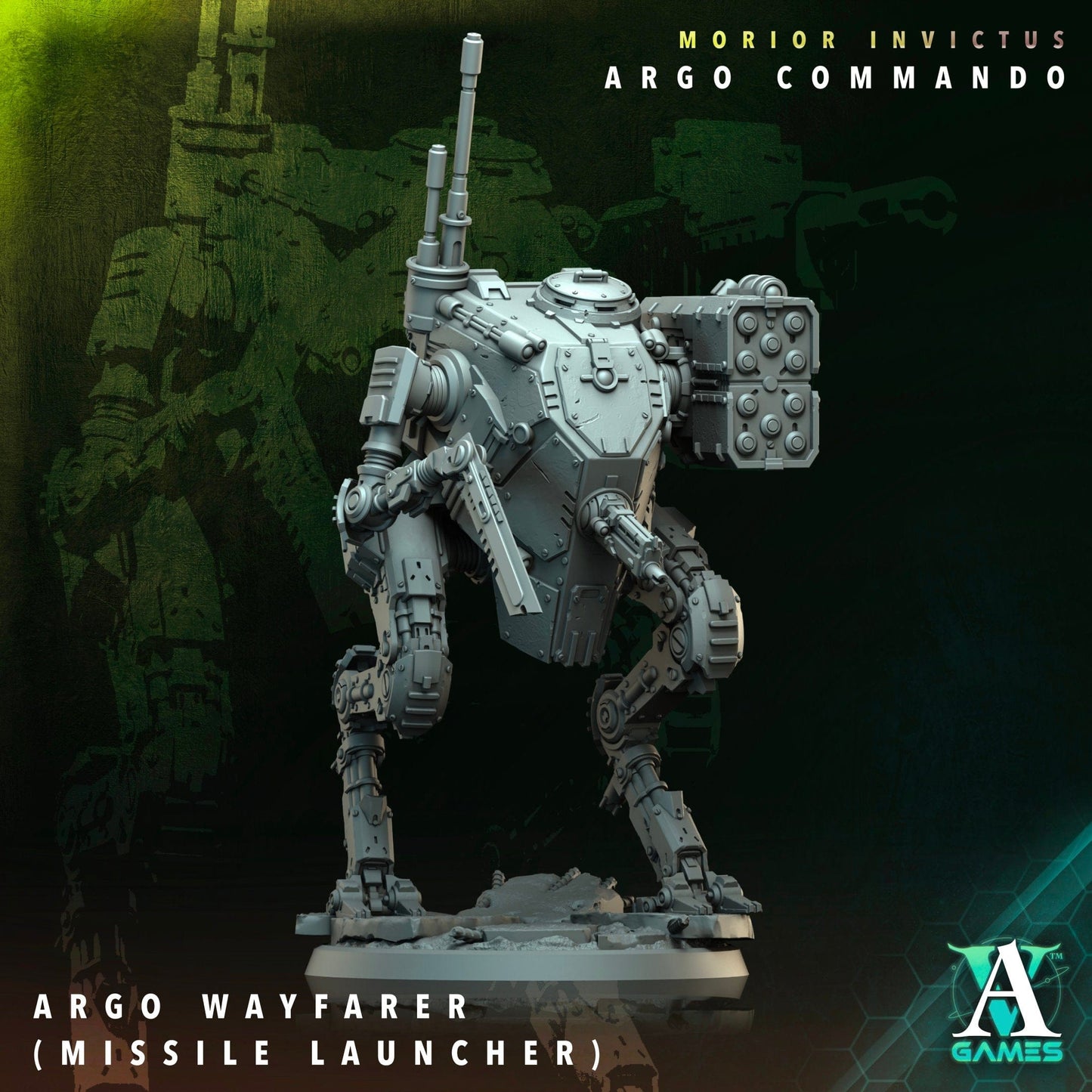 3D Printed Archvillain Games Argo Wayfarer Morior Invictus Argo Commando 28 32mm D&D - 3D Printing Boss
