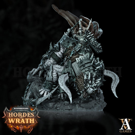 3D Printed Archvillain Games Bloodbringers - Hordes of Wrath Grumlak Riders 28 32mm D&D - 3D Printing Boss