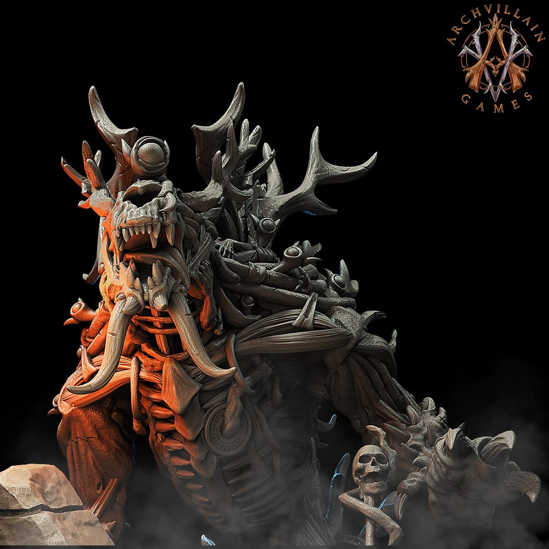 3D Printed Archvillain Games Dark Fae - The Undead Fiend 28mm 32mm D&D - 3D Printing Boss