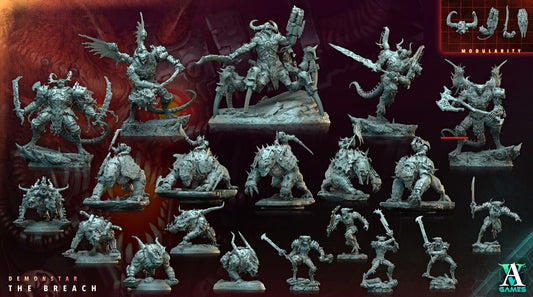 3D Printed Archvillain Games Demonstar The Breach - Helljaw Juggernaut 28mm 32mm D&D - 3D Printing Boss