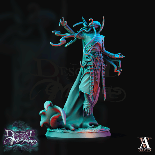 3D Printed Archvillain Games Descent into Madness Encephalids Enlightened 28 32mm D&D - 3D Printing Boss