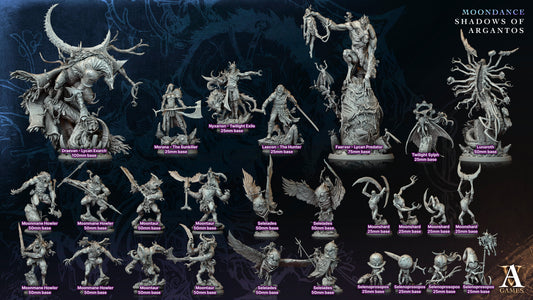 3D Printed Archvillain Games Draevan - Lycan Exarch Moondance - Shadows of Argantos 28 32mm D&D - 3D Printing Boss