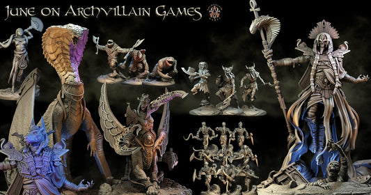 3D Printed Archvillain Games Giant Mummy The Empire of Sands 28 32mm D&D - 3D Printing Boss