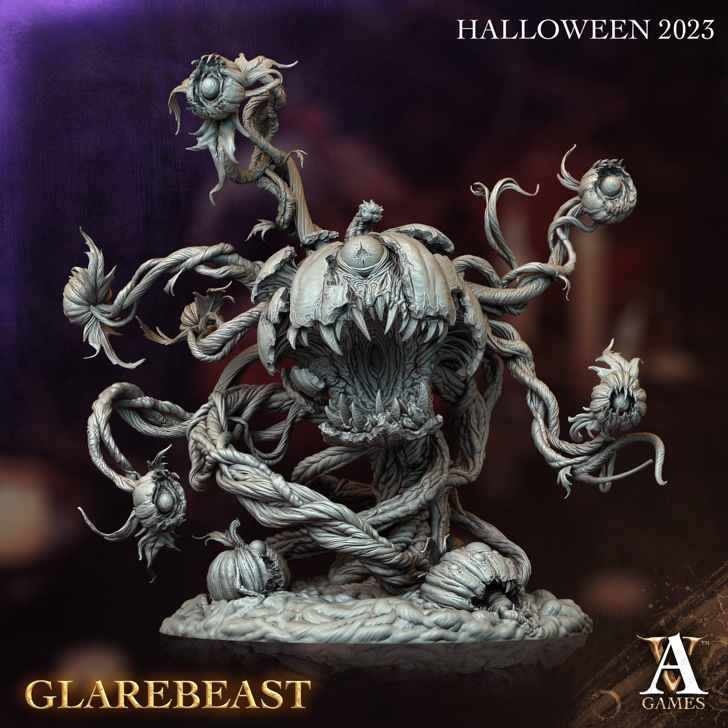 3D Printed Archvillain Games Halloween Glarebeast 28 32mm D&D - 3D Printing Boss