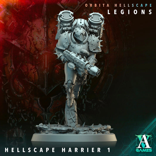 3D Printed Archvillain Games Hellscape Harrier Orbita Hellscape - Legions 28 32mm D&D - 3D Printing Boss