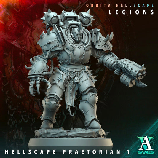 3D Printed Archvillain Games Hellscape Praetorian Orbita Hellscape - Legions 28 32mm D&D - 3D Printing Boss