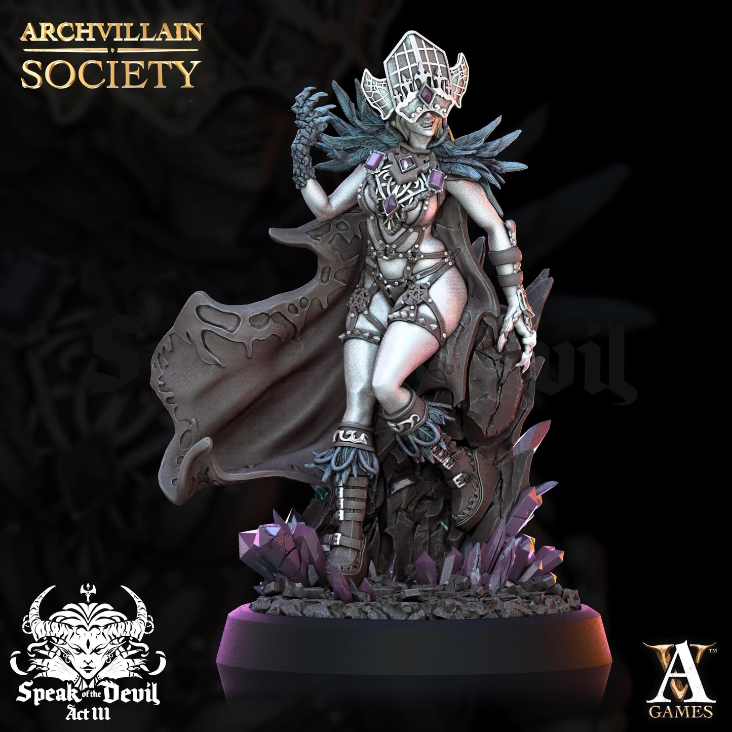3D Printed Archvillain Games Keleera - The Lustseer Archvillain Society Vol. XXV 28 32mm D&D - 3D Printing Boss