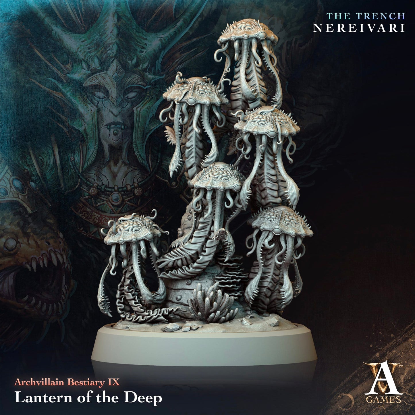 3D Printed Archvillain Games Lantern of the Deep Archvillain Bestiary Vol IX 28 32mm D&D - 3D Printing Boss