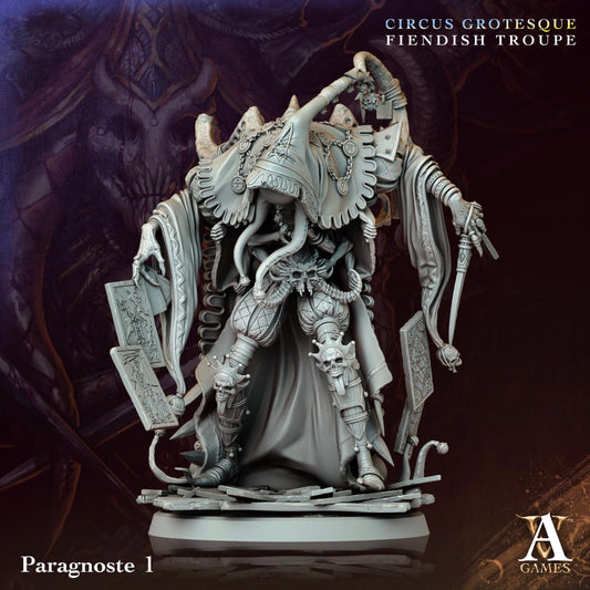 3D Printed Archvillain Games Paragnoste Circus Grotesque Fiendish Troupe 28 32mm D&D - 3D Printing Boss