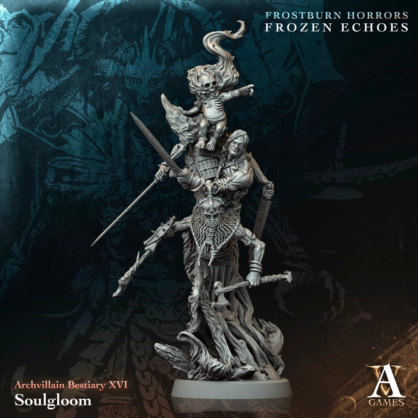 3D Printed Archvillain Games Soulgloom Archvillain Bestiary Vol XVI 28 32mm D&D - 3D Printing Boss