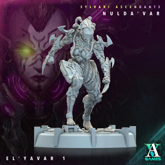 3D Printed Archvillain Games Sylvari Ascendants - Nulda Var El Yavar 28 32mm D&D - 3D Printing Boss