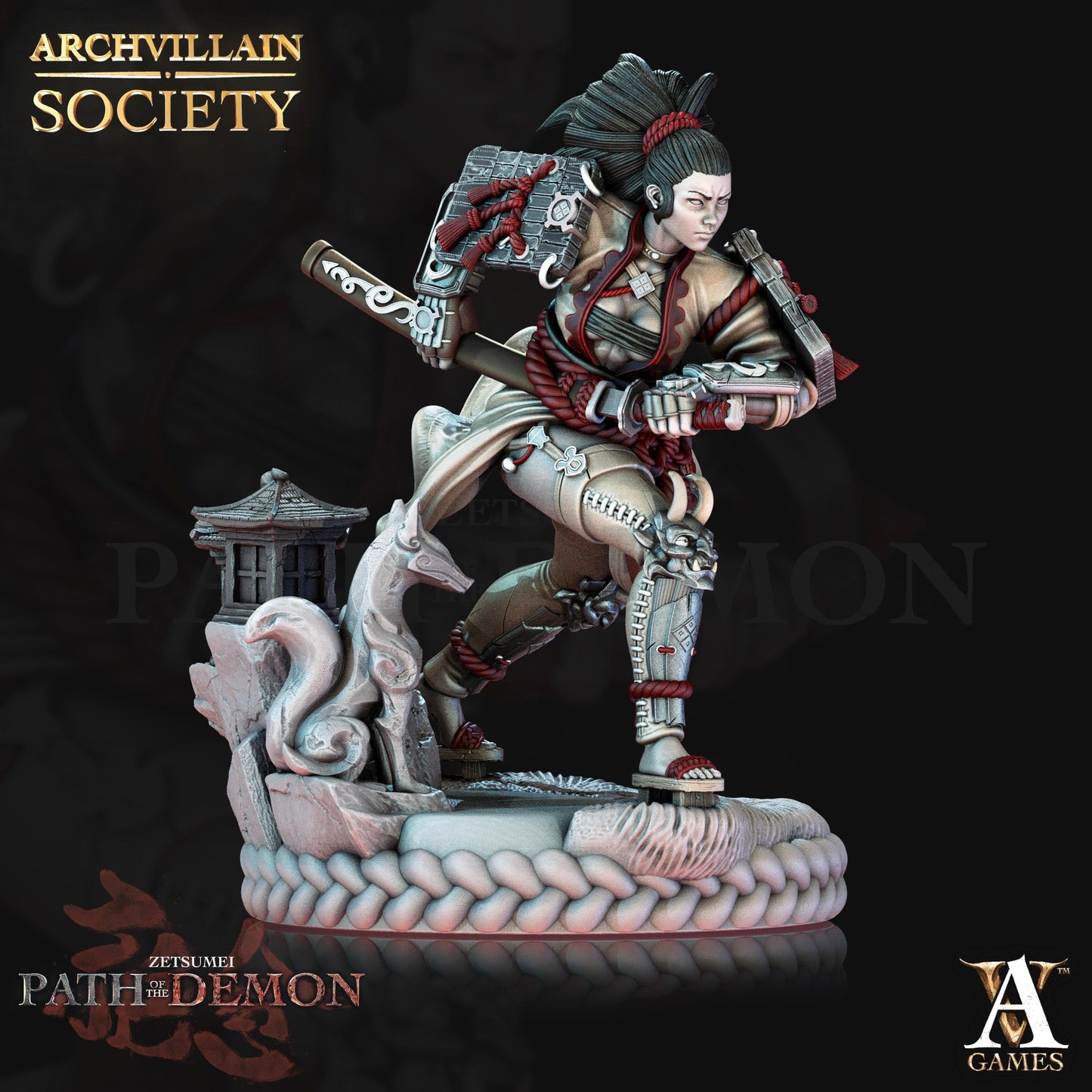 3D Printed Archvillain Games Tayuri Society Vol. XXI 28 32mm D&D - 3D Printing Boss
