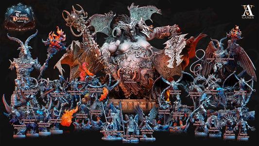 3D Printed Archvillain Games Tome of Demons Vol. II - Orcus 28mm 32mm D&D - 3D Printing Boss