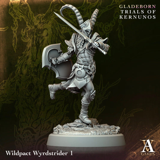 3D Printed Archvillain Games Wildpact Wyrdstrider Gladeborn - Trials of Kernunos 28 32mm D&D - 3D Printing Boss