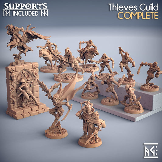 3D Printed Artisan Guild Aaron Blacksparrow Thieves Guild 28mm 32mm - 3D Printing Boss