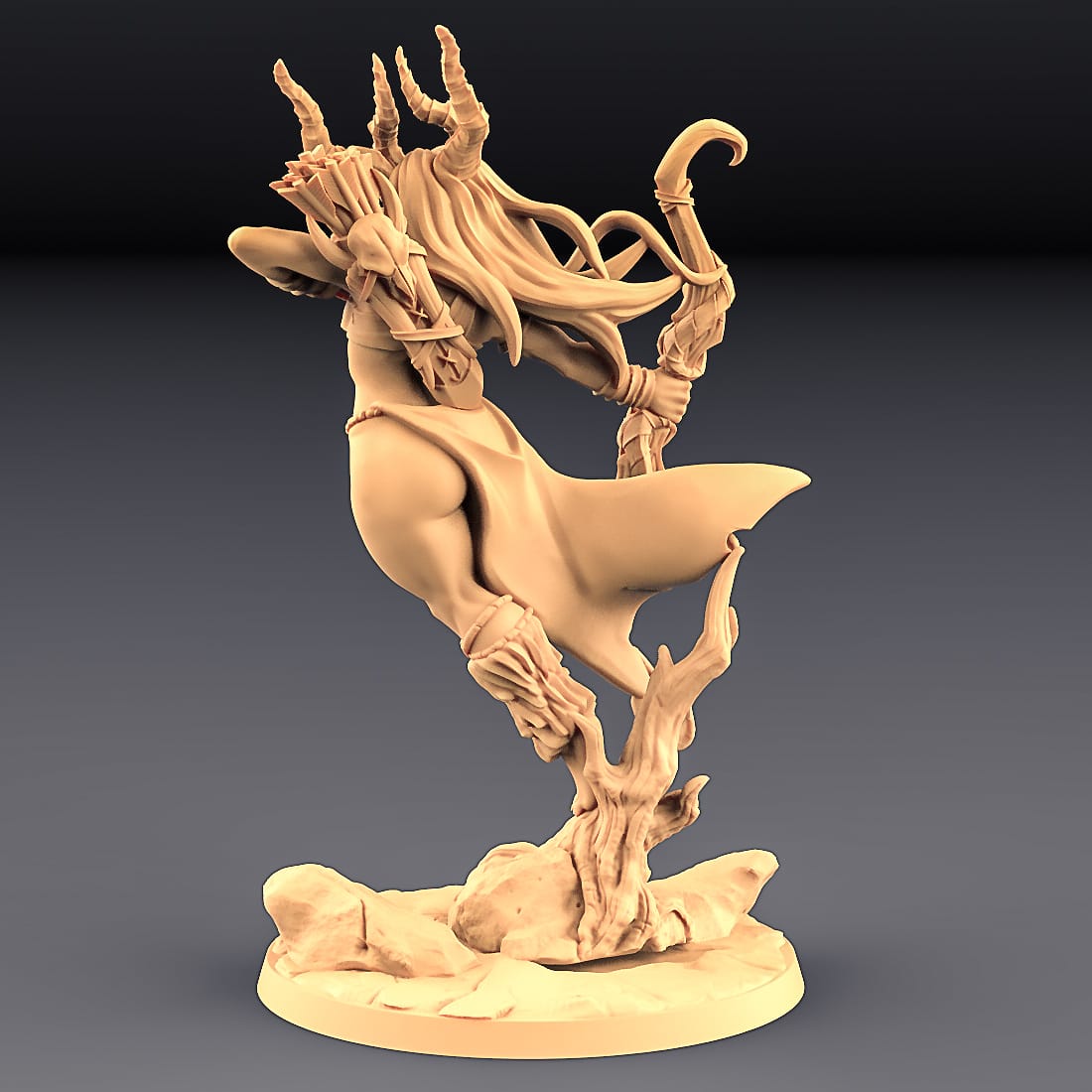 3D Printed Artisan Guild Artemis The Hunt Goddess Epic Bosses 28mm 32mm - 3D Printing Boss