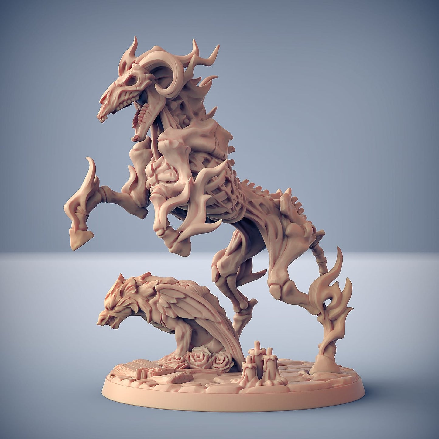 3D Printed Artisan Guild Azekiel the Nightmare Oldburg Fallen Ones 28mm 32mm - 3D Printing Boss