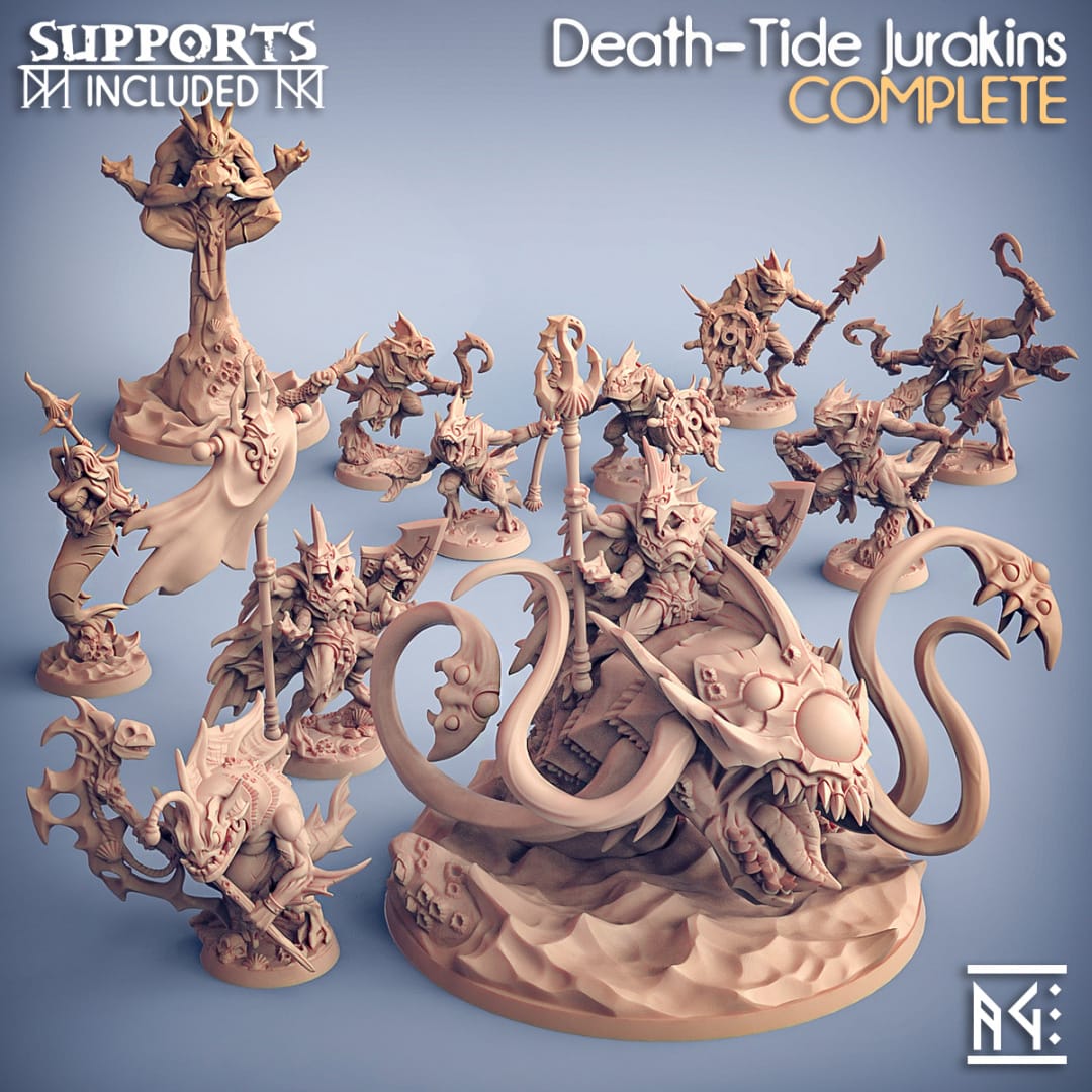 3D Printed Artisan Guild Death-Tide Shrine Death-Tide Jurakin 28mm 32mm - 3D Printing Boss