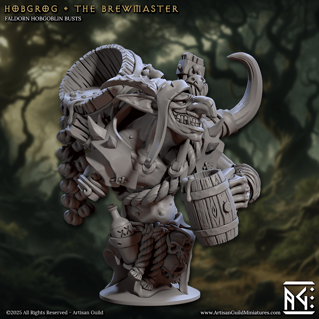 3D Printed Artisan Guild Faldorn Hobgoblin Bust Set 28mm 32mm - 3D Printing Boss