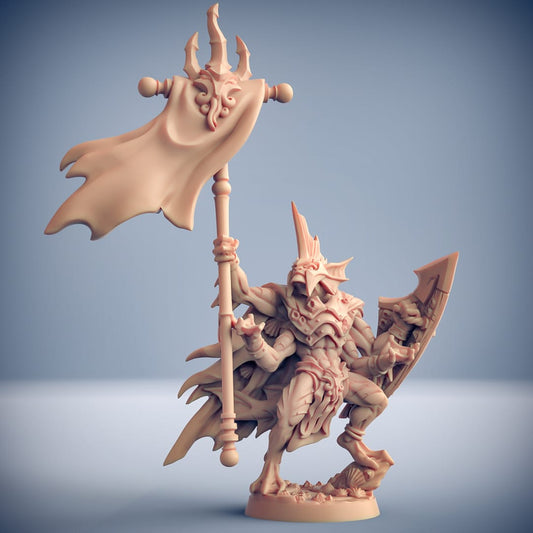 3D Printed Artisan Guild King Osteras The Chosen of Holmuran Death-Tide Jurakin 28mm 32mm - 3D Printing Boss