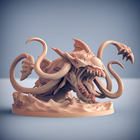 3D Printed Artisan Guild Kurkalla the Tide Tyrant Death-Tide Jurakin 28mm 32mm - 3D Printing Boss