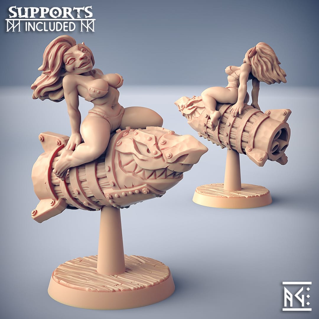 3D Printed Artisan Guild Lyzz Kaboom - Goblin Beauty Sparksoot Goblin Set 28mm 32mm - 3D Printing Boss