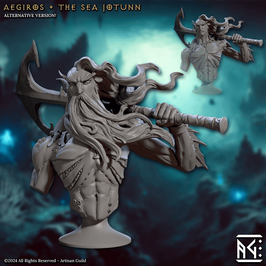 3D Printed Artisan Guild Mirmidons of the Death-Tide Busts Set 28mm 32mm - 3D Printing Boss