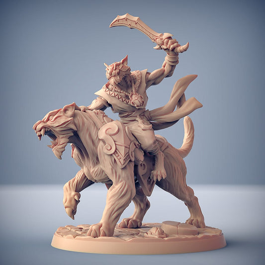 3D Printed Artisan Guild Modular Rakshatiger Riders Rakshakin Headhunters 28mm 32mm - 3D Printing Boss