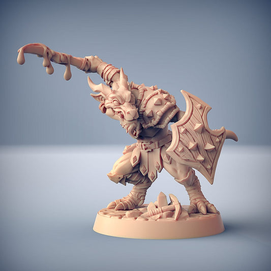 3D Printed Artisan Guild Plague Mine Kobolds Set Plague Mine Kobolds 28mm 32mm - 3D Printing Boss