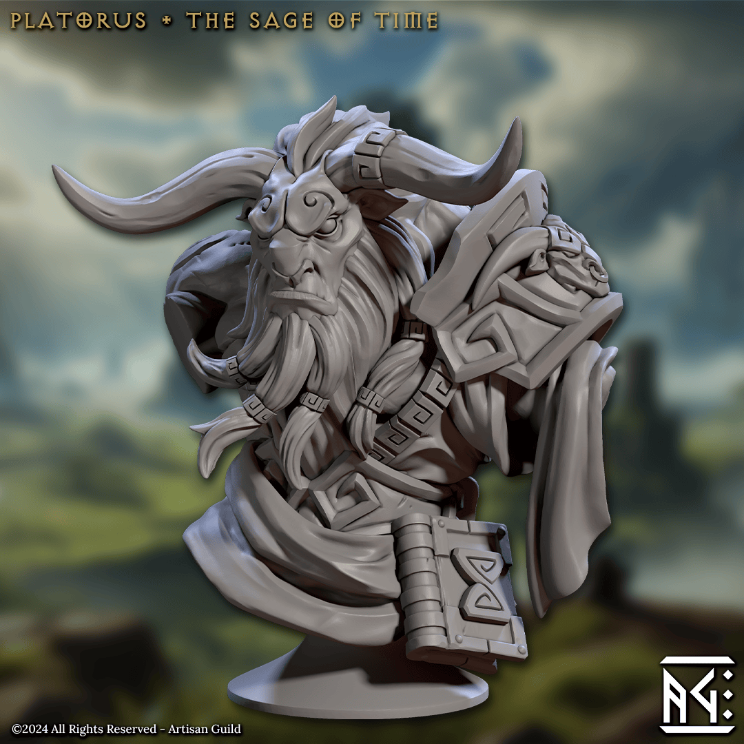 3D Printed Artisan Guild Platorus Bust 28mm 32mm - 3D Printing Boss
