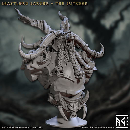 3D Printed Artisan Guild Rise of the Beastmen Bust Set 28mm 32mm - 3D Printing Boss