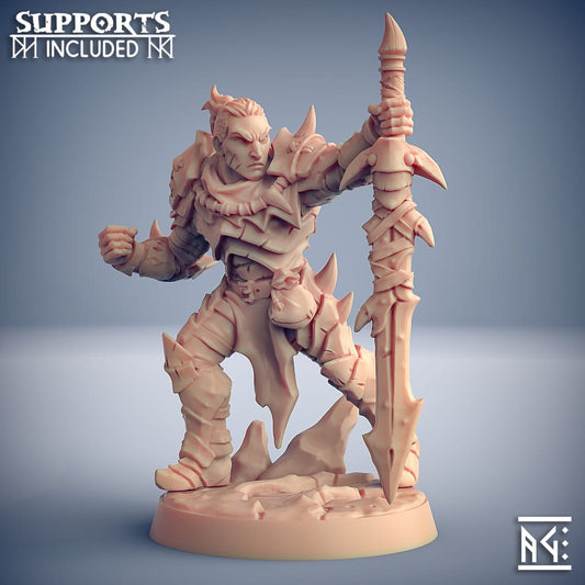 3D Printed Artisan Guild Scourgeland Survivor Set Scourgeland Survivors 28mm 32mm - 3D Printing Boss