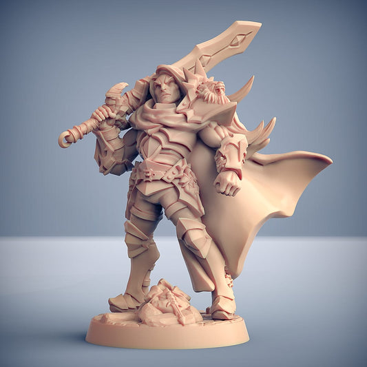 3D Printed Artisan Guild Sigfrido Dragonbane Fighters Guild Set 28mm 32mm - 3D Printing Boss