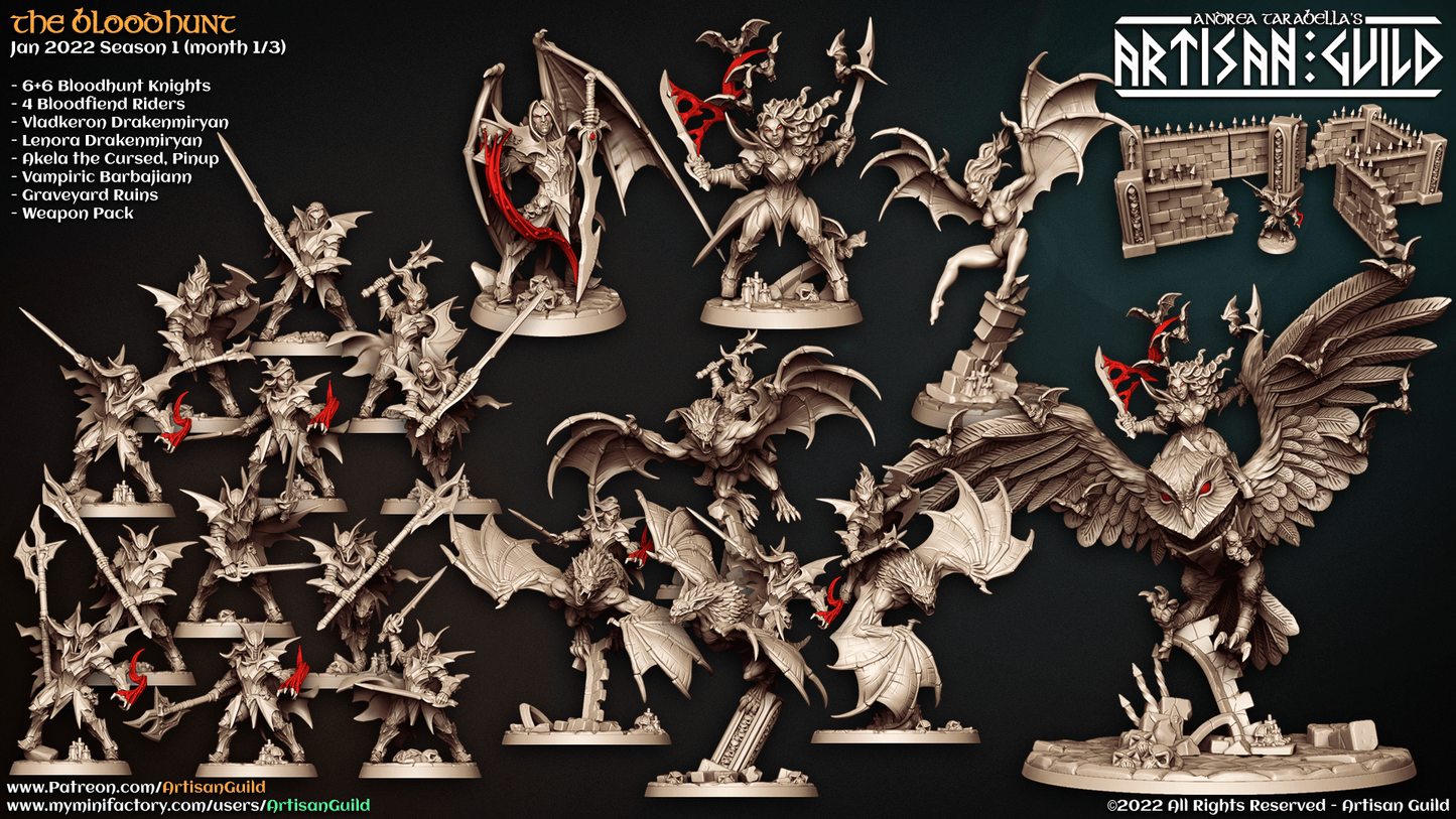 3D Printed Artisan Guild Standalone Weapons and Hands The Bloodhunt 28mm 32mm - 3D Printing Boss