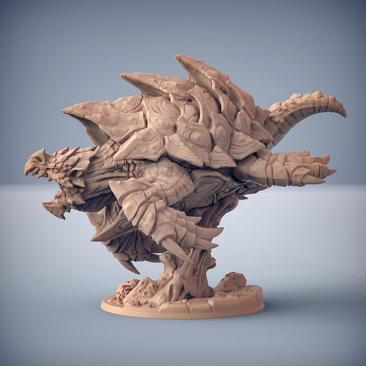 3D Printed Artisan Guild Turtledragon Leviathan Sunken Kingdom 28mm 32mm - 3D Printing Boss