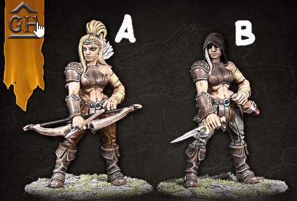 3D Printed Artisan Guild Veiled Sisterhood Rogue Vanguard 28mm 32mm - 3D Printing Boss