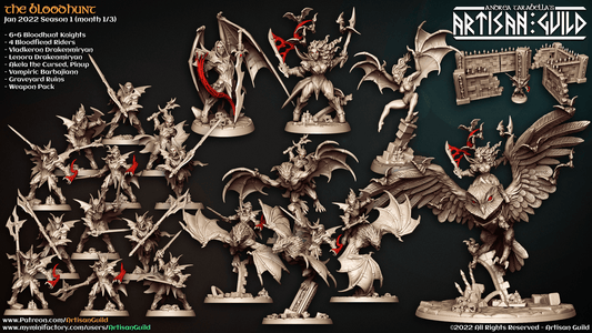 3D Printed Artisan Guild Vladkeron Drakenmiryan The Bloodhunt 28mm 32mm - 3D Printing Boss