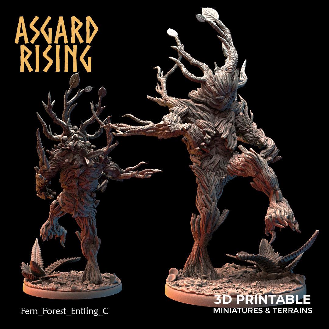 3D Printed Asgard Rising Fern Forest Entlings 28 32 mm Wargaming DnD - 3D Printing Boss